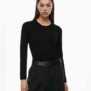 Aritzia Sculpt Knit Empire Longsleeve Top